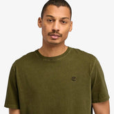 Timberland Dunstan River Garment Dye Maglietta a maniche corte verde oliva scuro